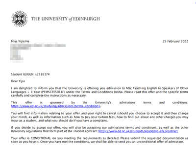 海外深造优秀学子何宜嘉:把握机遇,迎难而上
